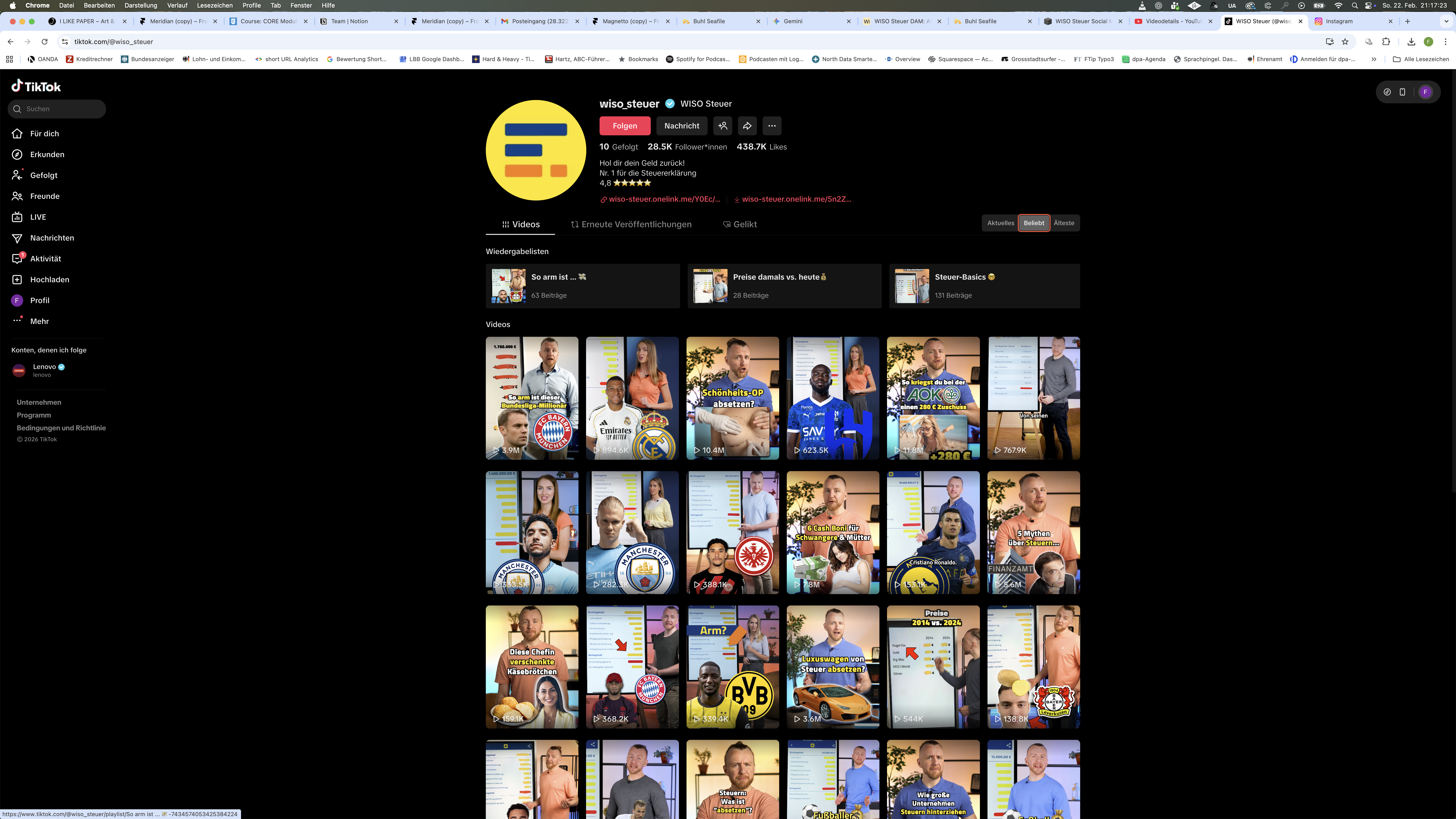 Social Media — WISO Steuer